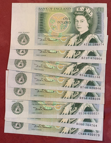 Bank england 1 - £1, one