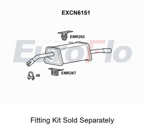 Rear muffler silencer insert - silencer,