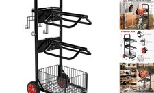 Rolling Saddle Rack Cart with