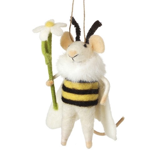 Felt mouse bumblebee - felt, in