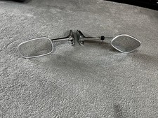 2 X Universal Telescopic Exterior Rearview Mirrors, Chrome Vintage Car