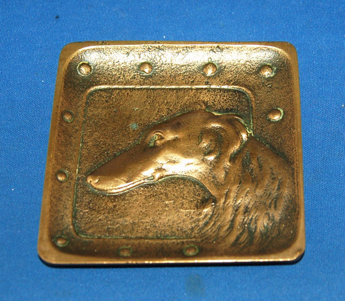 Antique borzoi dog - borzoi, head