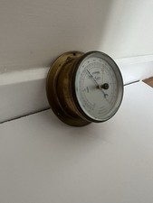 Vintage Brass Marine Barometer