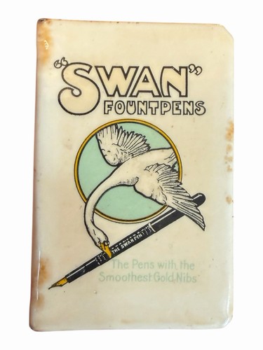 Old advertising swan fountain - swan,
