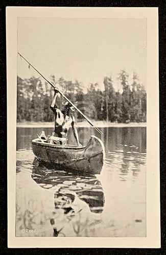 Postcard ojibwe indian - postcard,
