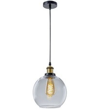 Industrial Glass Pendant Light