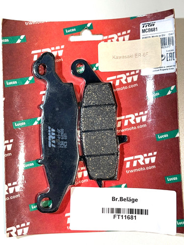 Brake pads pair trw mcb681 - pads,