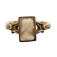 Antique Cameo 10k Gold Ring