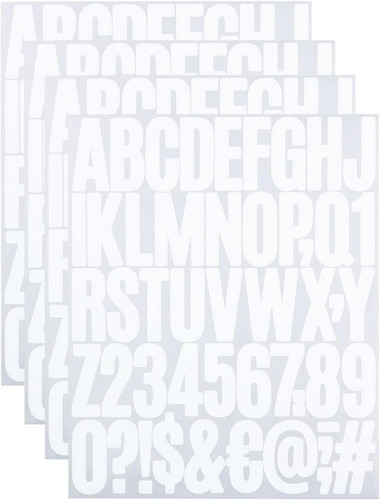 Inch sticky vinyl letter - vinyl,
