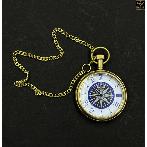 Brass pocket watch with - pocket,