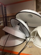 4 x XL Classic Vintage Industrial Factory Enamel Shade Lampshade Steel Pendant