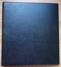 PRINZ DUCHY 4 RING FDC ALBUM IN BLACK WITH 20 GOOD TOP LOADING DOUBLE LEAVES