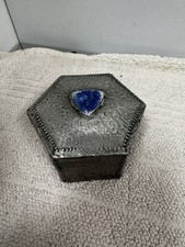 Vintage Pewter Trinket Box