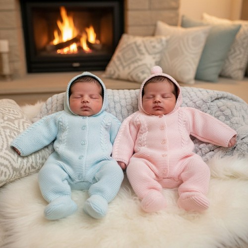 Premature baby knitted pram - baby,