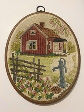 Vintage Framed Needlepoint