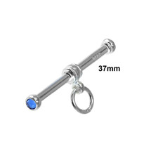 STERLING SILVER GEMSET T-BAR