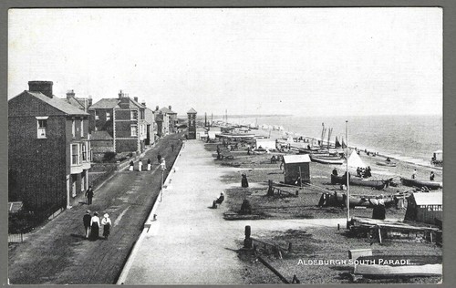 Vintage postcard south parade - vintage,