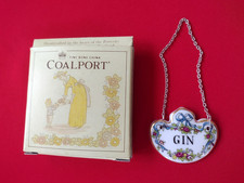 Rare COALPORT  Vintage DECANTER LABEL GIN N 1 Boxed Great Gift UK seller