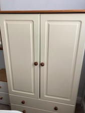 Ivory Double Door Small Wardrobe Ikea