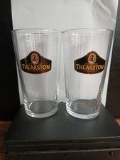 Theakstons Pint Glasses X2