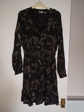 Fat Face Gold Feather Dress Size 18