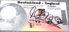 MICHAEL OWEN SIGNED TICKET