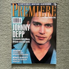 JOHNNY DEPP Premiere magazine May 1995 Kate Moss Jim Carrey