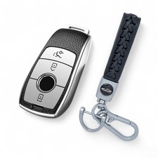 Silver car key fob case - fob,