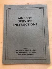 MURPHY SERVICE MANUALS RADIO/RADIOGRAM/RECORD PLAYERS - MURPHY 1