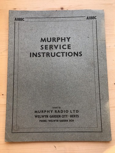 Murphy service manuals - service,