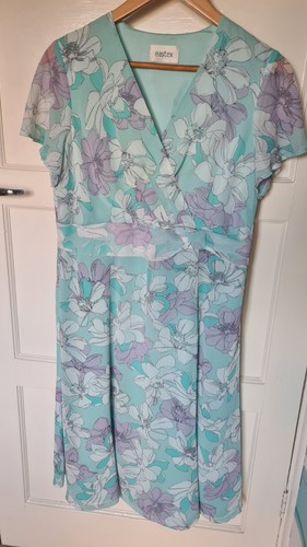 Aqua blue floral short - blue,