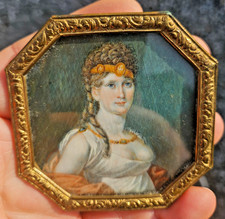 Antique 19thc empire miniature - antique,