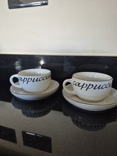 2 X Trade Winds Tableware‘cappuccino’ Cups & Saucers 