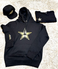 3 items - ROCKSTAR Energy Drink LOGO - Black Hoodie, T-Shirt & Peak Cap - Size M