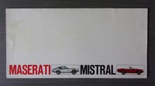 MASERATI MISTRAL 3700 & 4000 orig 1968 Sales Brochure - Ital/Engl/Fr/Ger Text