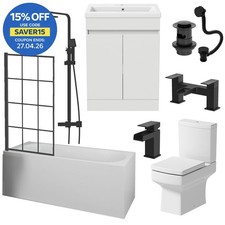 Complete Bathroom Suite Black