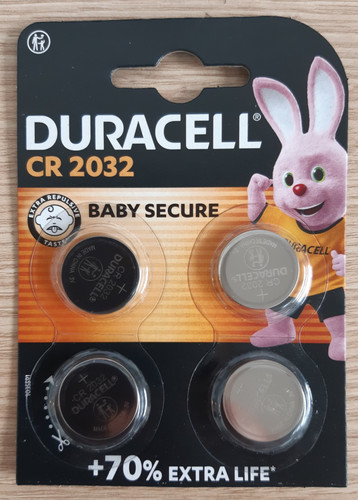 Duracell cr2032 lithium - 3v,