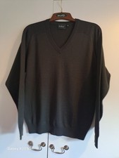 MEN’S V NECK JUMPER SMALL GREY BY WOLSEY USED GOOD CONDITION