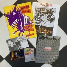 Rolling Stones Tour Programme Bundle, Merch Catalogue, Poster & Photograph Lot