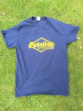 Putoline Motorcycle Oils Dark Blue Short Sleeve T Shirt Small  1823G
