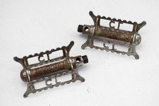 CHATER LEA TOMMY BAR VINTAGE TRACK BICYCLE STEEL RAT TRAP PEDALS, C.1950s (2)