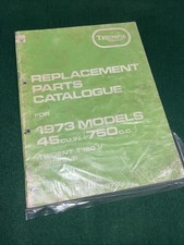 Triumph T150V 1973 Trident Replacement Parts Spare Book Catalogue Guide 750 Used