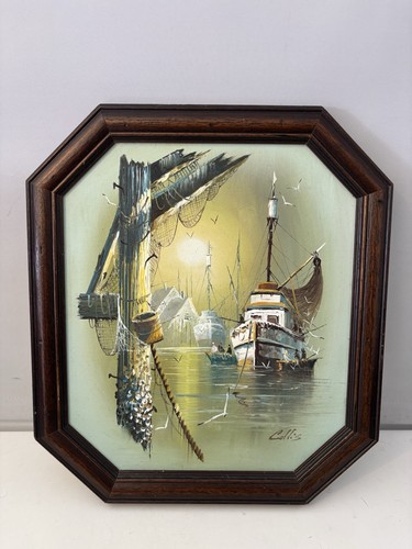 Vintage fishing trawler - vintage, by