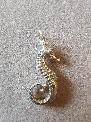 Seahorse charm 925 sterling - seahorse,