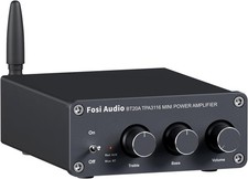 Fosi Audio BT20A Bluetooth Amplifier Mini Stereo 2 Channel Amp Class D 100W x 2