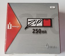 Box of 4 (Four) IOMEGA ZIP