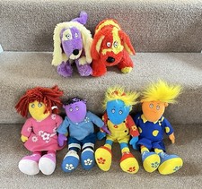 6x Set 13" Tweenies Soft Toys Bella Jake Milo Fizz Doodles Izzles Dogs Bundle