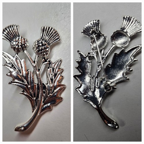 Scottish thistle metal - thistle, brooch