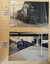35 PHOTOS JAPANESE STEAM ENGINES 1940s - JAPAN TRAINS WWII ERA IN 2 PHOTO ALBUMS