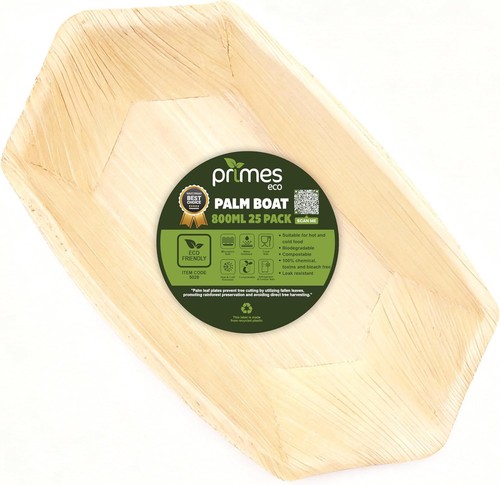 Areca palm leaf boat - palm,